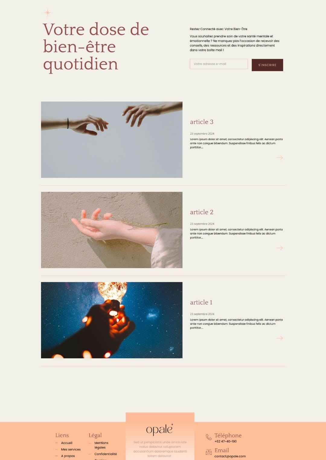 template-wordpress-opale-blog